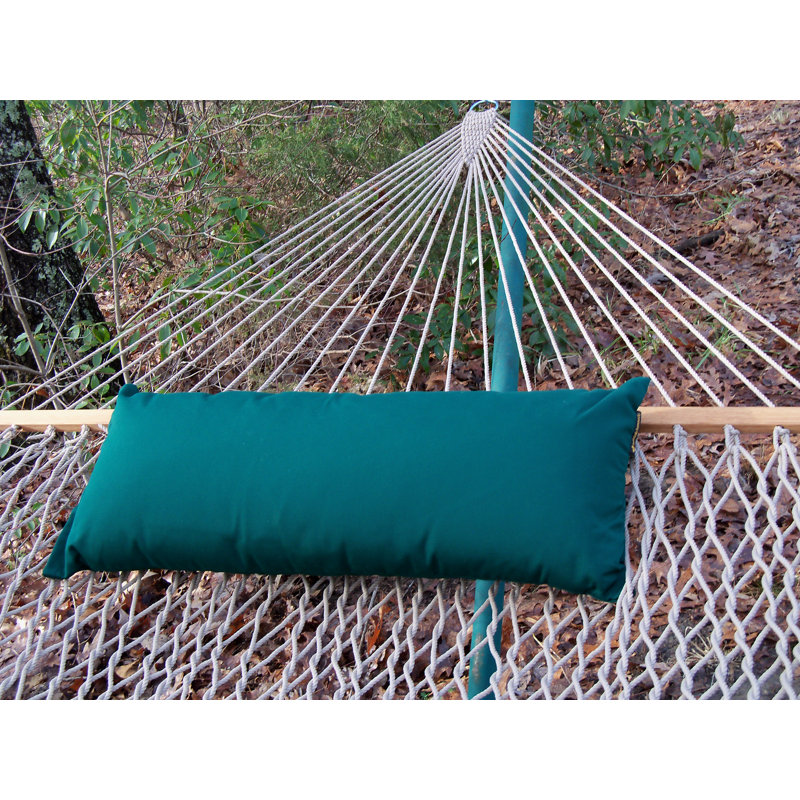 Sunbrella Hammock Outdoor Lumbar Pillow, Hunter Green