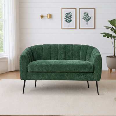 Causeuse capitonnée en chenille l 50 po