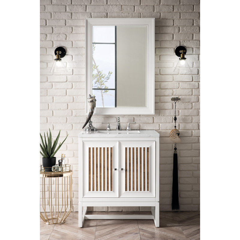 Athens 36 " Single Bathroom Vanity Base, Glossy White
