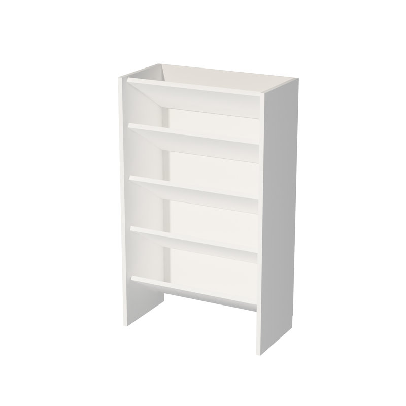 Elarco 15 Pair Shoe Rack, White