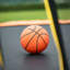 Trampoline 14 pi avec gonfleur et échelle pour panier de basketball (enceinte extérieure) - Orange