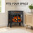  23.5''W 500W/1500W Electric Fireplace Stove With Remote Control-75206385