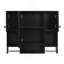Armoire de rangement murale moderne 35 po x 28 po, armoire de salle de bain murale avec miroir, armoire à pharmacie avec barre à serviettes