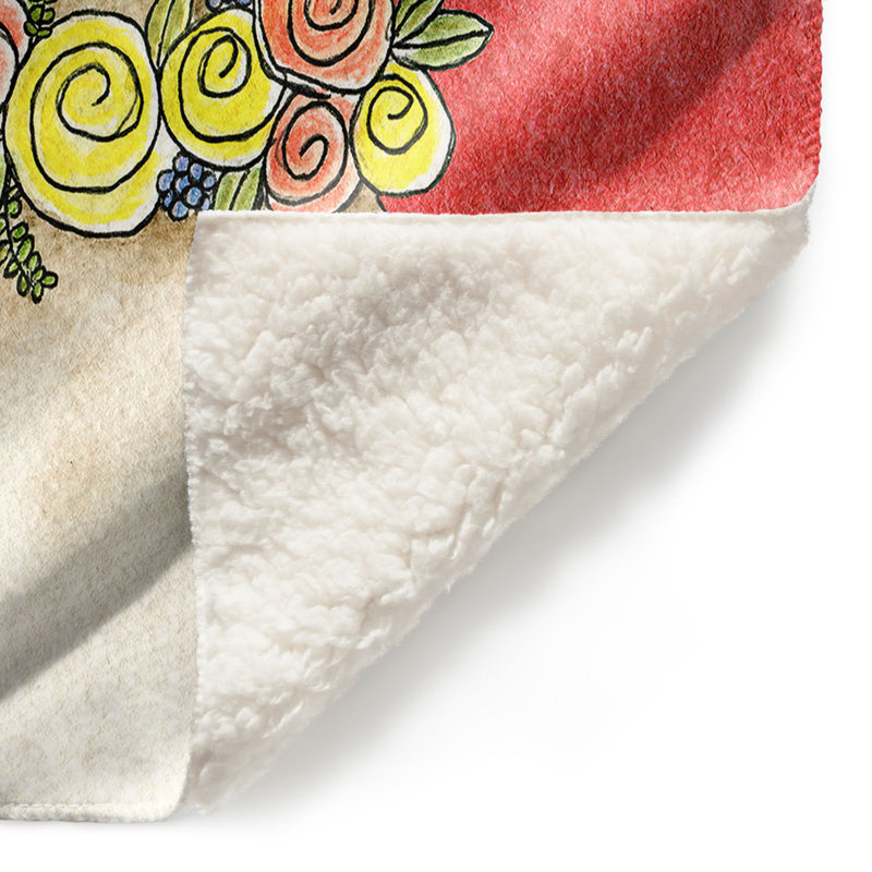 Couverture Tooth Llama, 68 po x 80 po, Melon d'eau