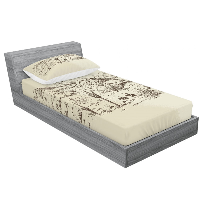 Microfiber Sheet Set, Twin XL Sheet Set with Fitted Sheet