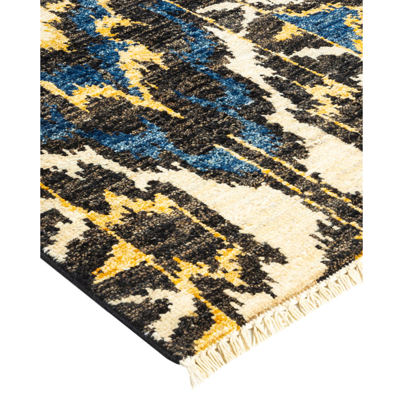 Contemporary One-of-a-Kind 4' 1" X 6' 2" Hand Knotted Area Rug