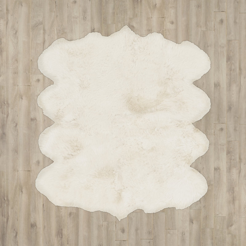 Finis Sheepskin Area Rug, Square 6'