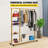 Zacharay 47.2'' Rolling Industrial Pipe Clothing Rack