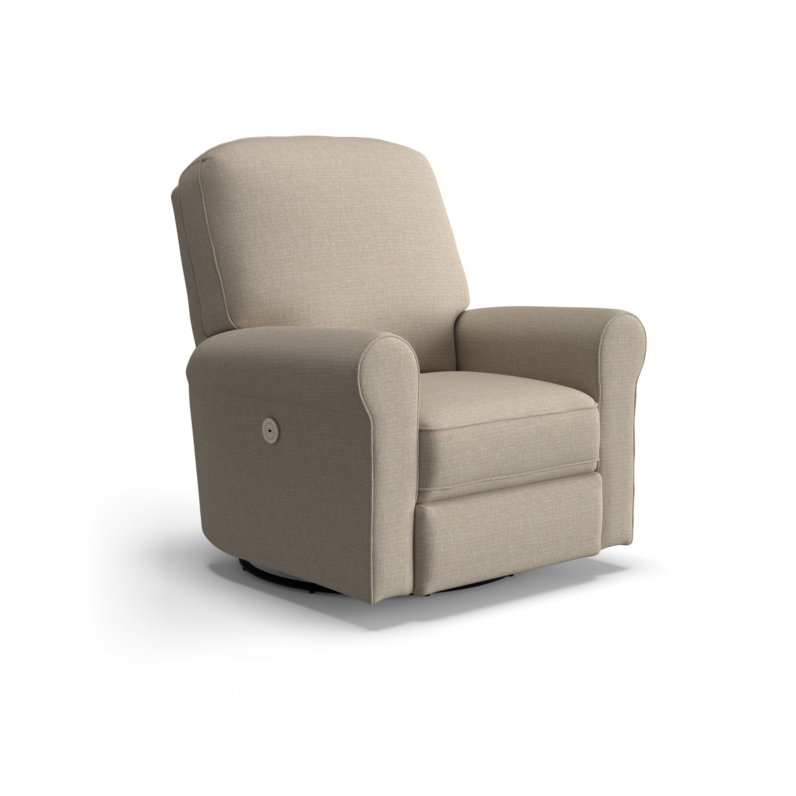 Anastasia Upholstered Swivel Reclining Glider, Radical Porcelain Performance