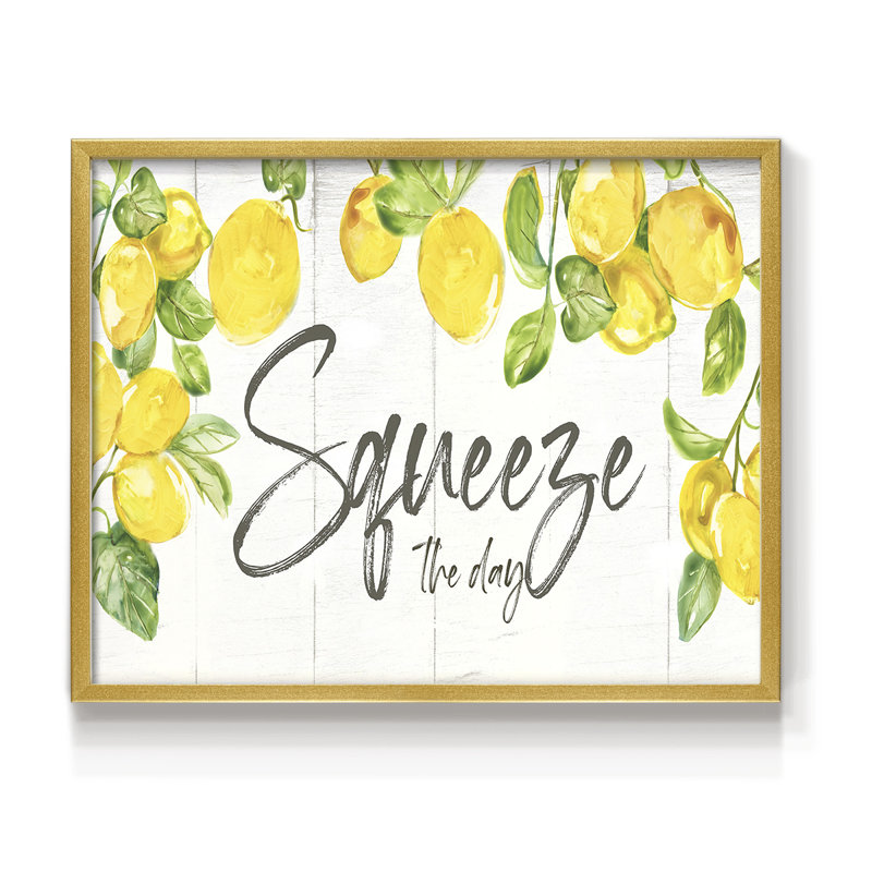 Lemon Squeeze - Imprimé encadré - Restickable