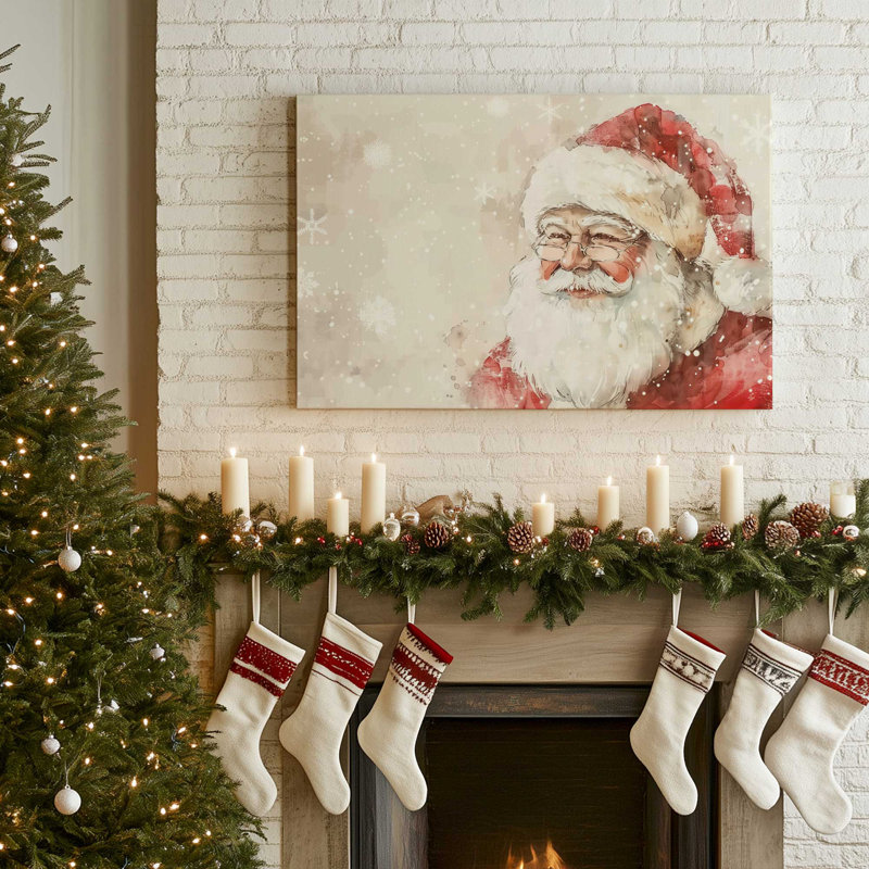 Impression sur toile Jolly Glow, Toile tendue avec châssis, H 12 po x l 18 po