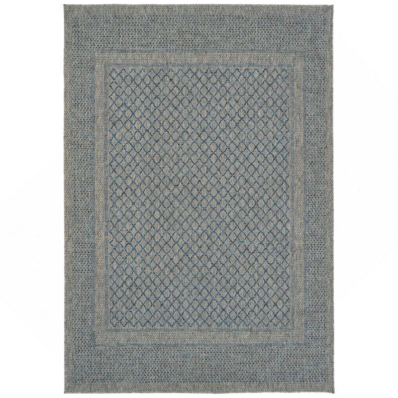 Tapis de couloir 2 pi x 6 pi moderne, transitionnel, géométrique, du Sud-Ouest, texturé, Rectangle 6 pi x 2 pi