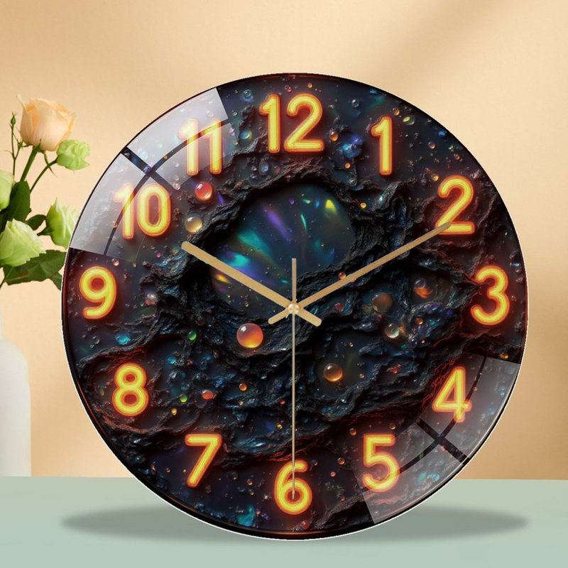 Horloge murale 12 po Glowing