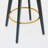 Mid-Century Modern Counter Height Bar Stools Set Of 2, 360° Swivel, Velvet Upholstery, Metal Legs, And Goldy Footrest For Comfortable Seating-590162157