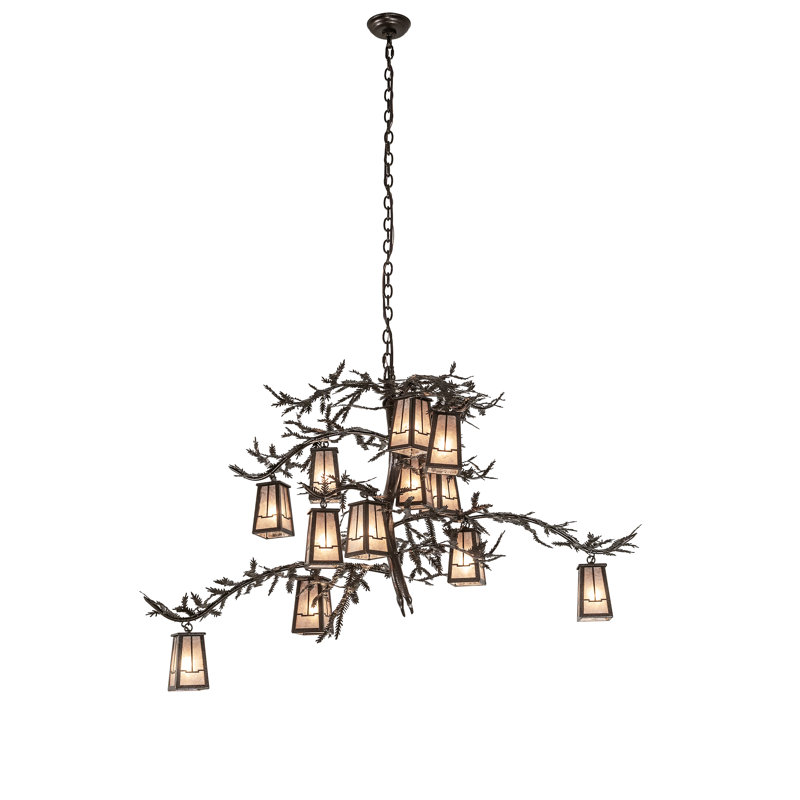 52" Wide Valley View 12 Light Chandelier