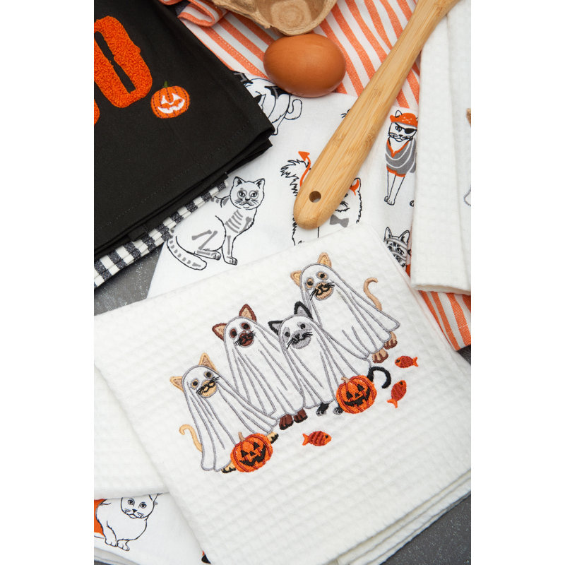 Torchon d'Halloween 100% coton