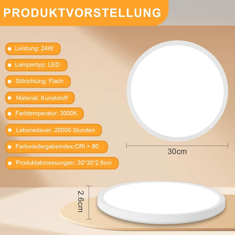 LED Semi Flush Mount