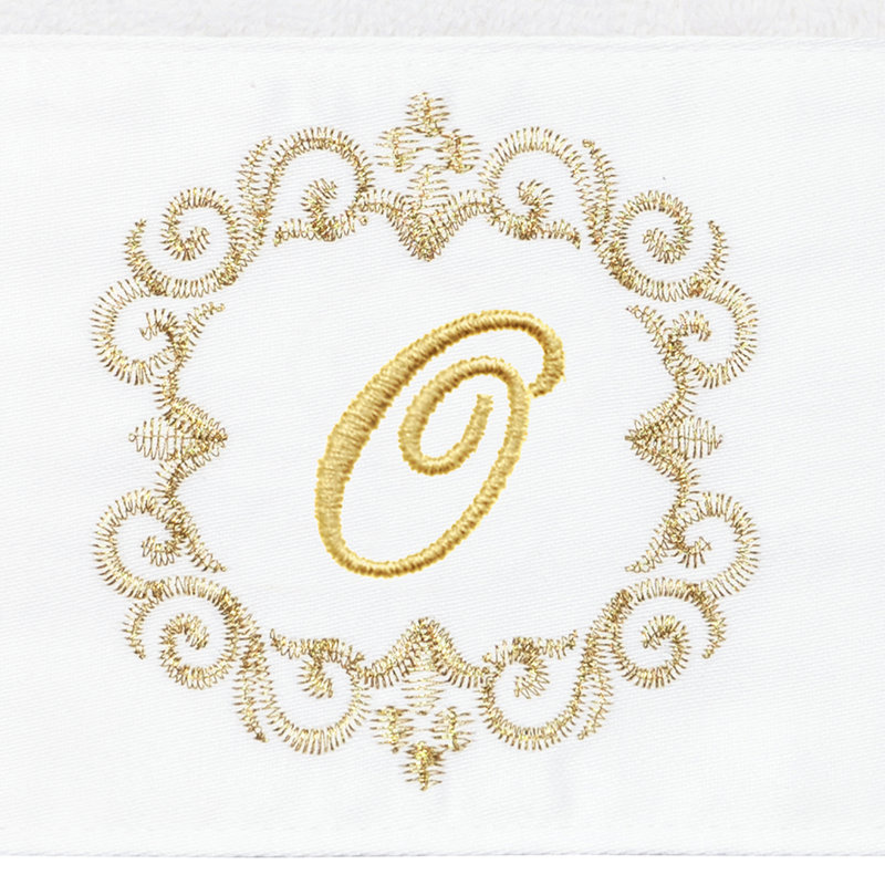 Winston Porter 100% Turkish Cotton MONICA 2PC Embellished Hand Towel Set, O