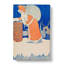 Father Christmas with Reindeer - Wrapped Canvas-55314177