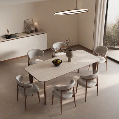 Ensembles de table de salle à manger de style italien minimaliste familial