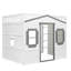 Lit mezzanine double pleine grandeur avec échelle - cadre blanc + gris (ANCIEN SKU: LT000337AAM)-1965242971-1965242945