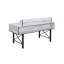 Bureau d'ordinateur antique blanc et noir