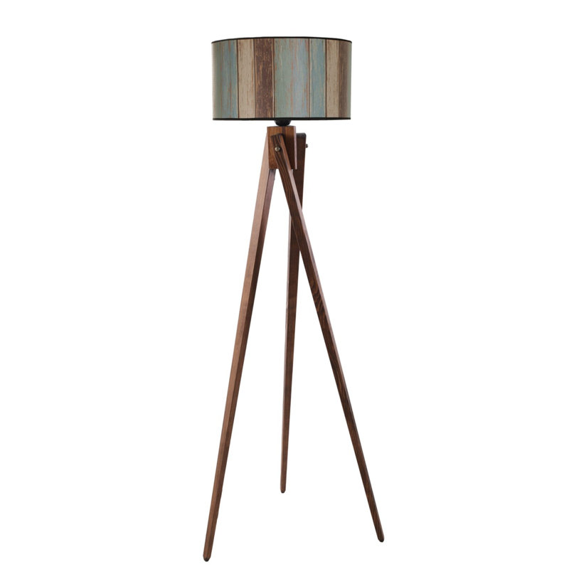 Lampe trépied 61 po Cheshunt, Noyer