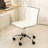White Chromel Adjustable Air Lift Office Chair-1891098904
