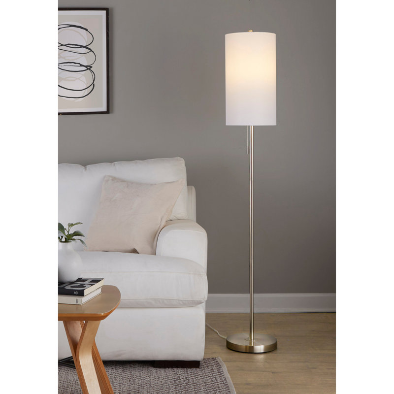 Lampe sur pied contemporaine en métal
