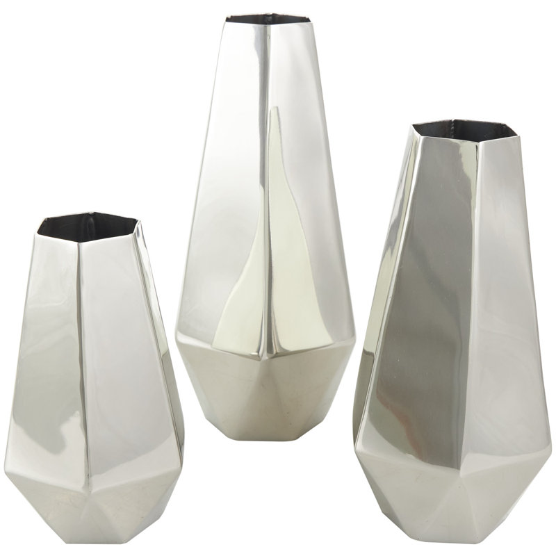 Stainless Steel Table Vase, Silver