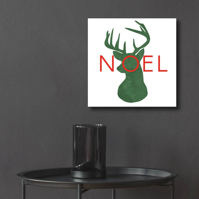 «Deer Head» par Erin Clark, art mural en verre acrylique, H 12 po x l 12 po x P 0,13 po