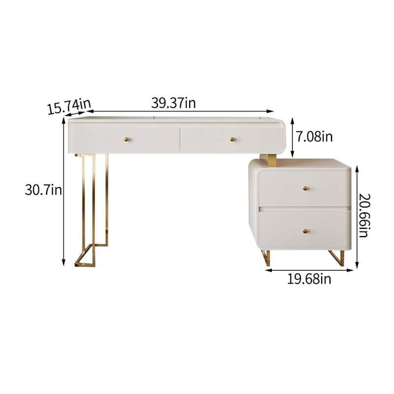 Meuble-lavabo simple et moderne en bois massif