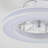 16'' Compact Bladless Ceiling Fans With Dimmable LED Lights And Remote Control, 3 Colors