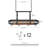 Ceiling Mounted Pot Rack With Hooks, Hanging Cookware Organizer For Pots And Pans, Metal Kitchen Storage Rack With Mesh Shelf