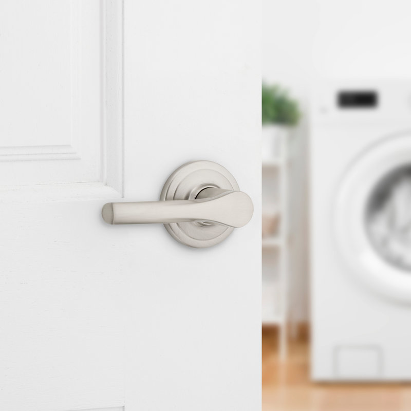 Henley Half Dummy Lever, Satin Nickel