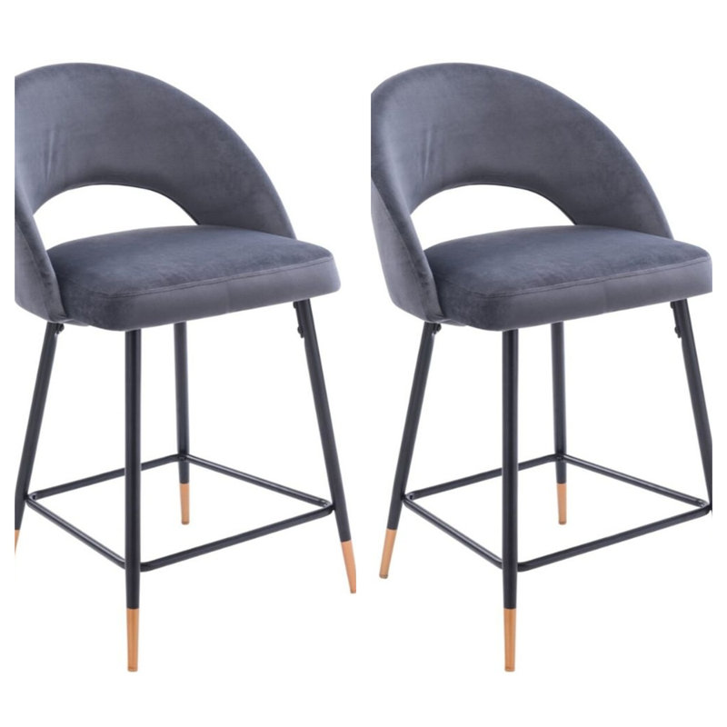 Tabouret de bar Crawfordsland 30, Gris