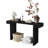 60Inches Rustic Farmhouse Console Table , Distressed Wood Finish Entryway Sofa Side Table For Living Room, Hallway, Black-139554107