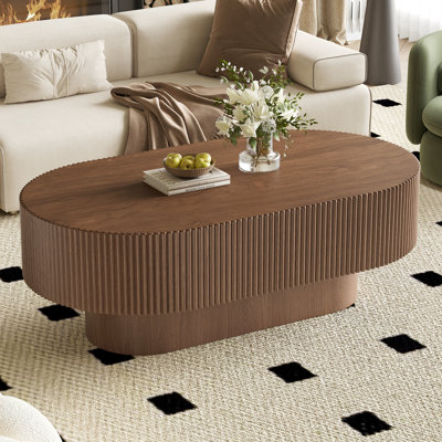 Table basse ovale