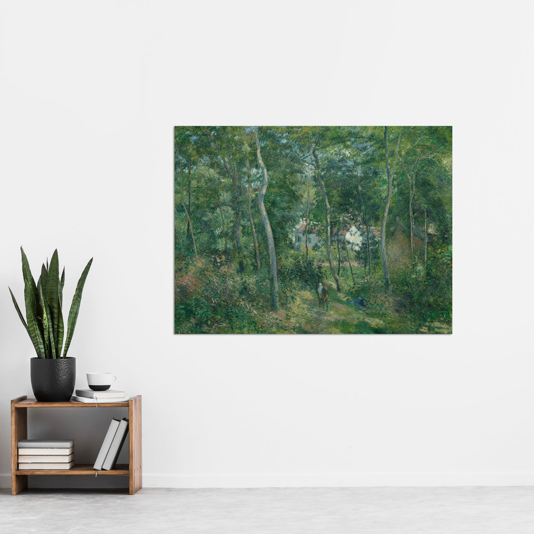 Edge Of Woods Near Lhermitage Pontoise by Camille Pissarro - No Frame Painting