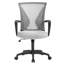 Fauteuil de bureau ergonomique à hauteur réglable et pivotant avec accoudoir lombaire pour bureau personnel-1314035657