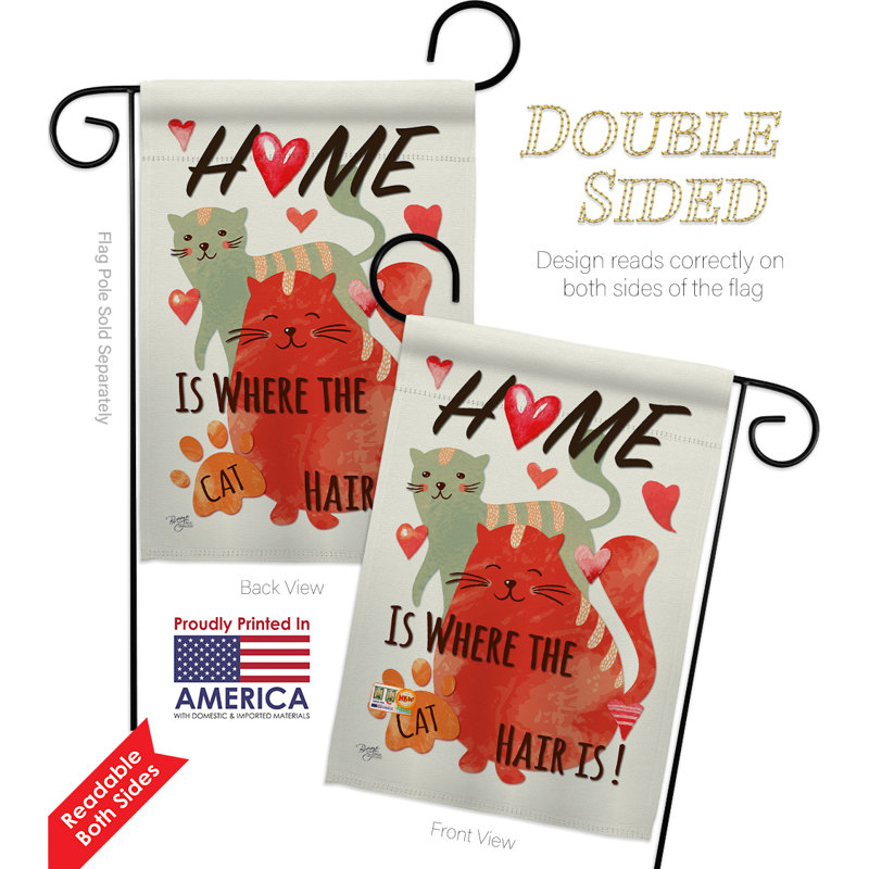 Double Sided 18.5'' H x 13'' W Polyester Animal Flag Set