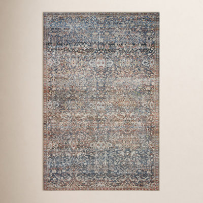 Chris Loves Julia x Loloi Jules Oriental Denim/Spice Area Rug