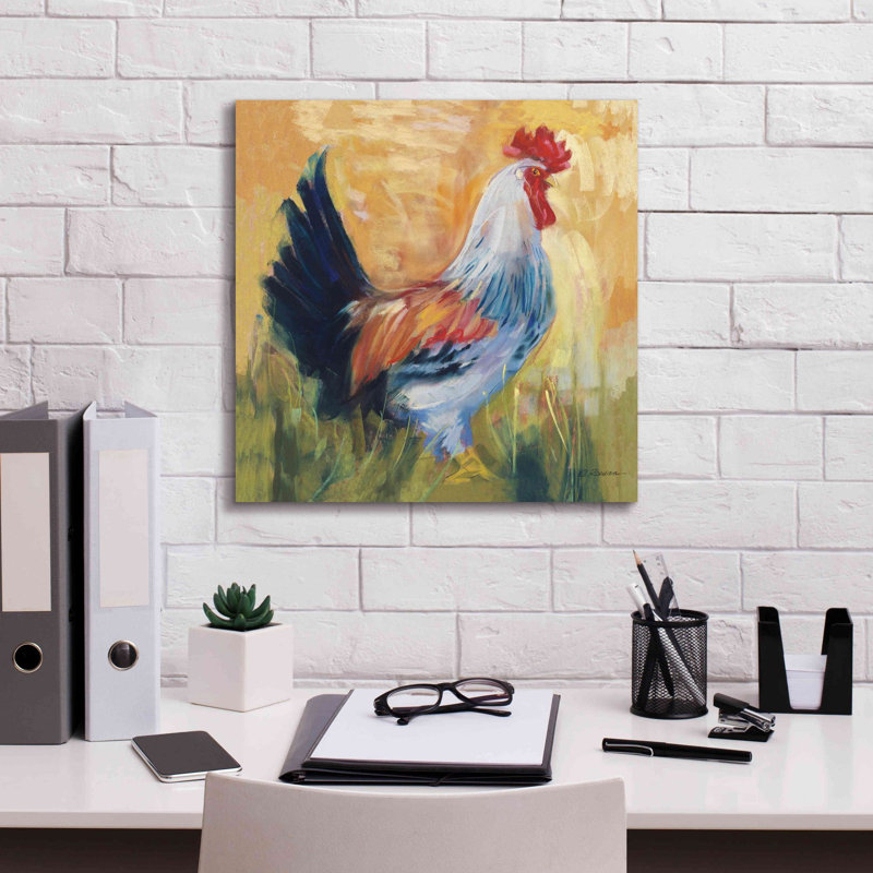 Avelines Horace sur toile par Carol Rowan, H 18 po x l 18 po x P 0,75 po