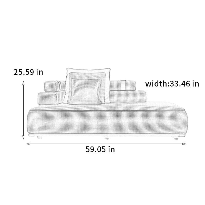 Chaise ergonomique confortable en pin, Orienté à gauche (vu de face)