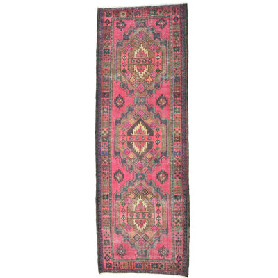 Tapis unique bleu / brun 3 pi 8 po x 9 pi 11 po Chatteris