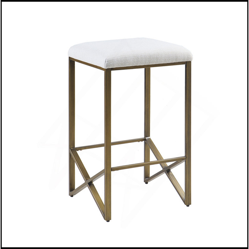 Tabouret de comptoir rembourré sans dossier H 26 po