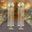 2* 46"H Flower Stands, Tall Large Gold Vases for Centerpieces Crystal Flower Stand for Wedding Centerpieces