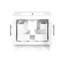 Meuble-lavabo 30 po avec lavabo, armoire de salle de bain multifonctionnelle avec portes et tiroirs, structure solide et panneau de fibres à densité moyenne