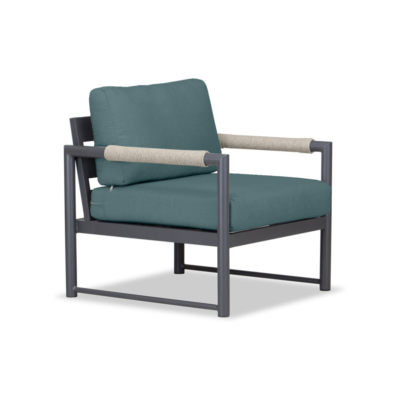 Alto Outdoor Lounge Chair, Cast Silver Sunbrella®, Slate Gray