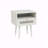 Feeney Dual-Tier Storage Nightstand, Side Table, Cream White